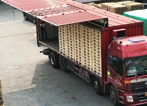 4-Way Pallet Board Warehouse Storage Hinge Wooden Box Surrounding Hoarding Collar