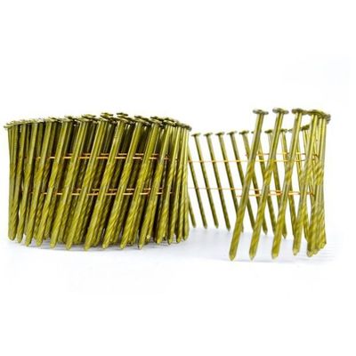 Хорошая цена 15 градусов оцинкованный катушка гвоздь гладкий скрученный винтовой спиральной ствола 3 4 катушки крышные гвозди онлайн